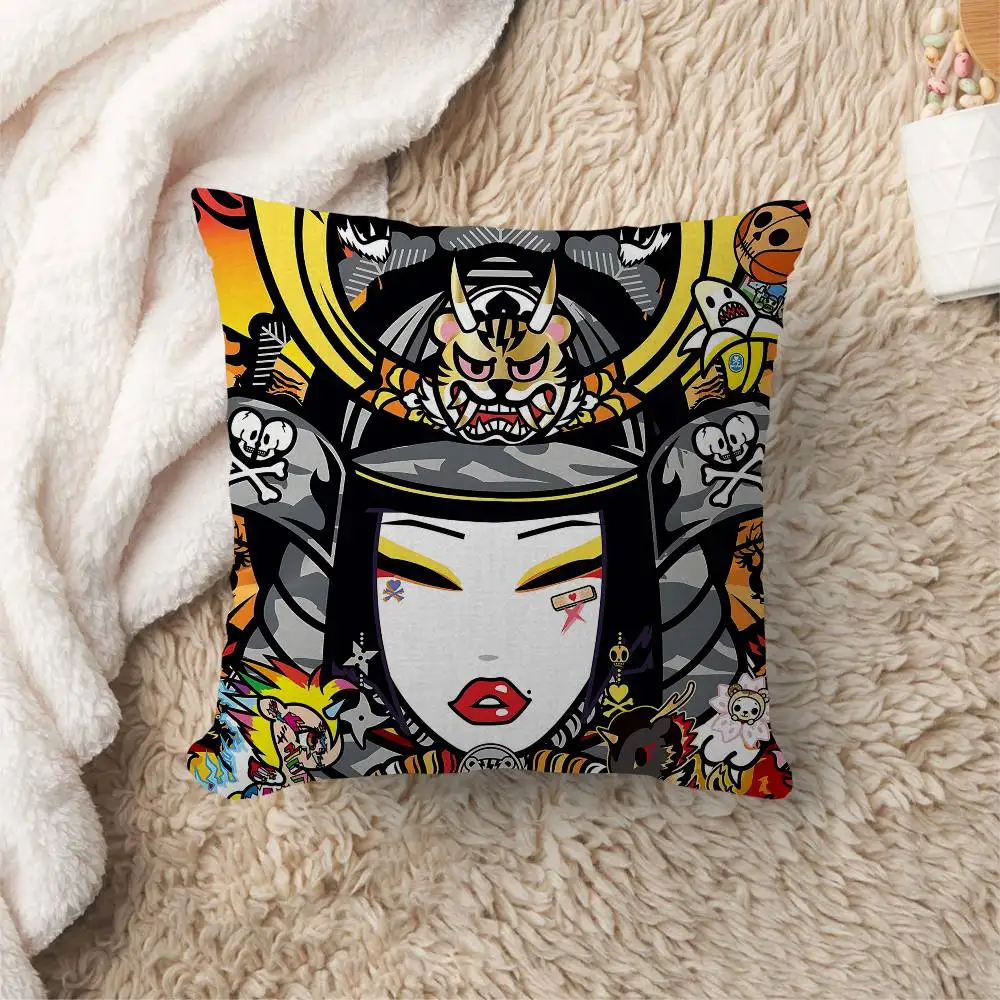 اليابان أنيمي T-TokidokiS وسادة غطاء تصميم غطاء الوسادة ديكور عطلة الديكور #4
