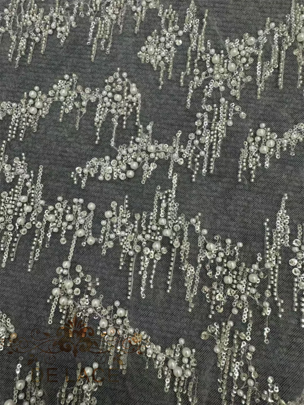 MY Gorgeous Heavy Beaded Lace High Quality Bridal Wedding Dress Beaded Lace Fabric