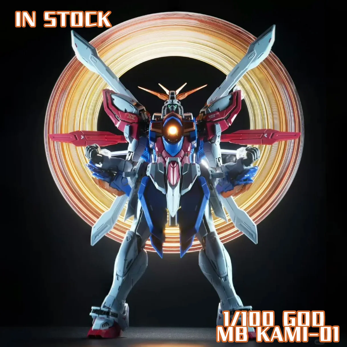 【EN STOCK】Blaze Model 1/100 GOD MB KAMI-1 avec bouclier facial RG, kit de montage de squelette en alliage, figurines d'action, modèle en plastique, jouet