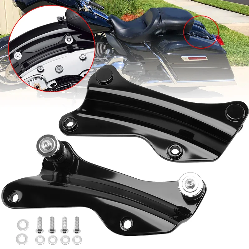 

Black Motorcycle 4 Point Docking Hardware Kit For Harley Street Glide Road Glide Road King FLHX FLH/T FLHR 14-20 21 22 23 24 25