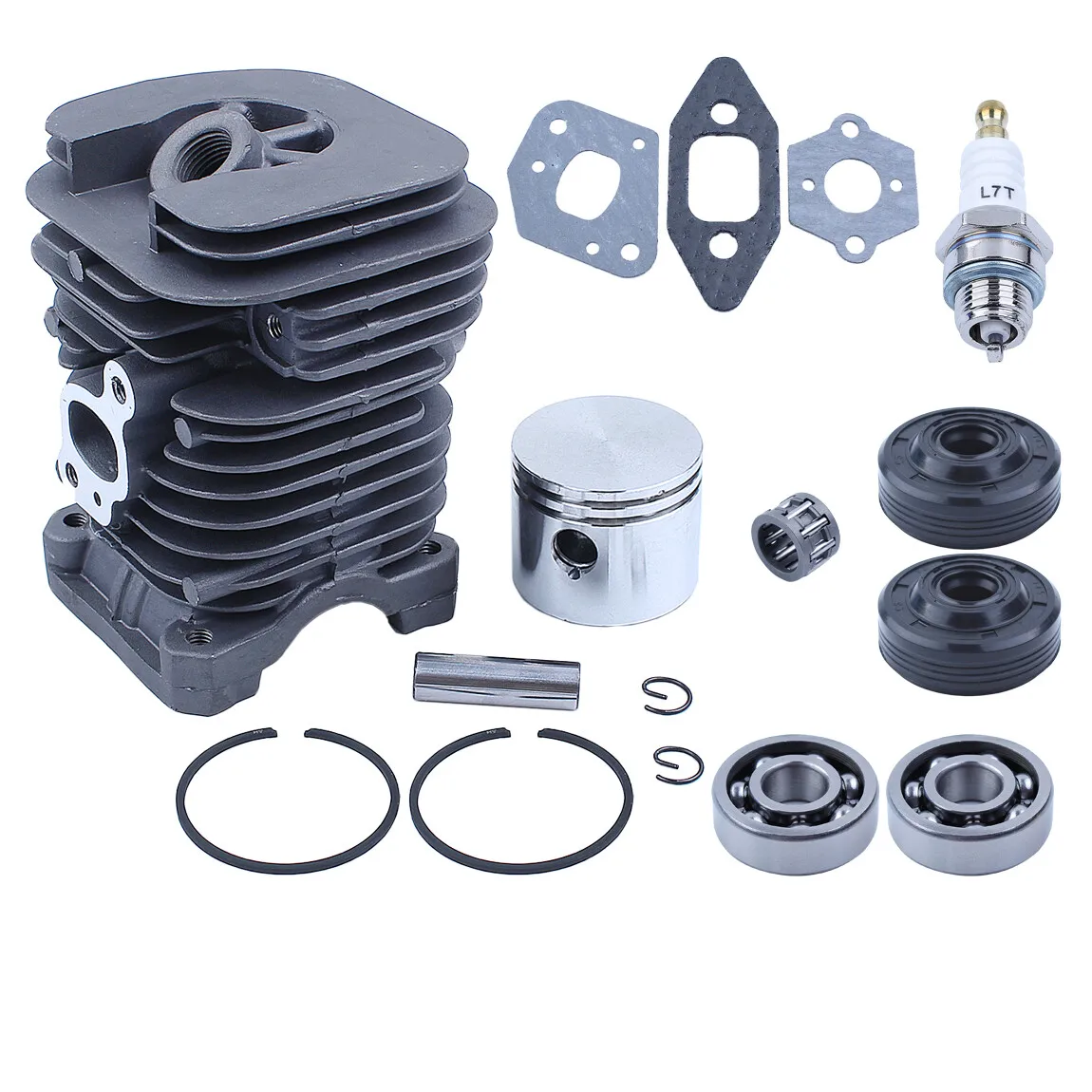 41.1mm Cylinder Piston Kit For Jonsered CS2137 CS2138 2035 Chainsaw Spark Plug