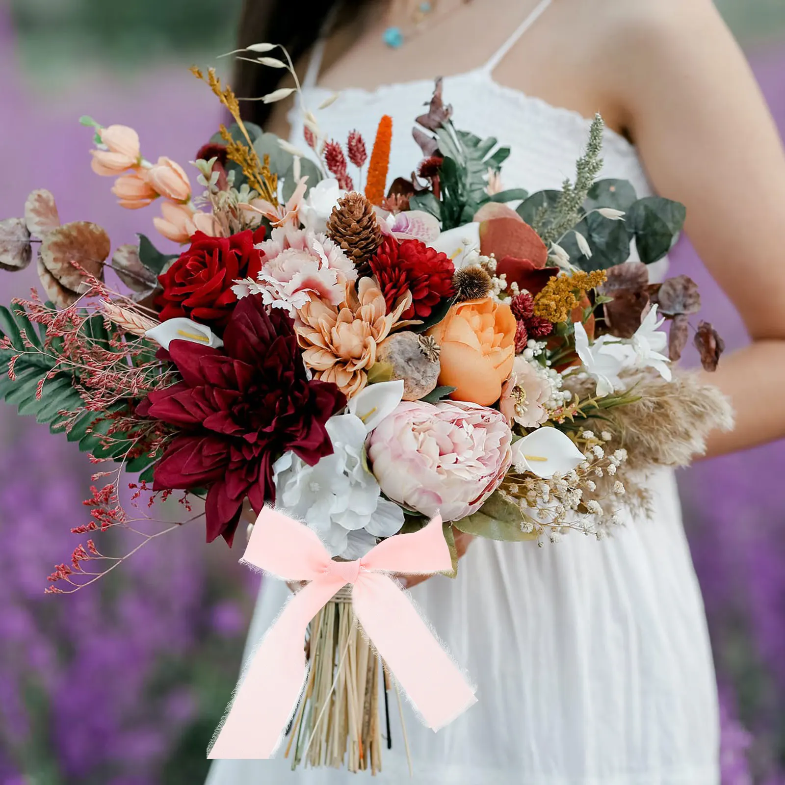 

Wedding Fringe Ribbons 3 Rolls Pink Raw Edge Chiffon Belt Silk like Ribbon Gifts Polyester Wrap Bouquet Decor Multi purpose H