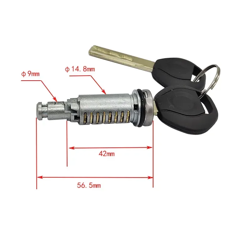 Car Front Left Right Door Lock Cylinder Repair Kit Replace 51217035421 for BMW X3 E83 X5 E53 E46 3 Series