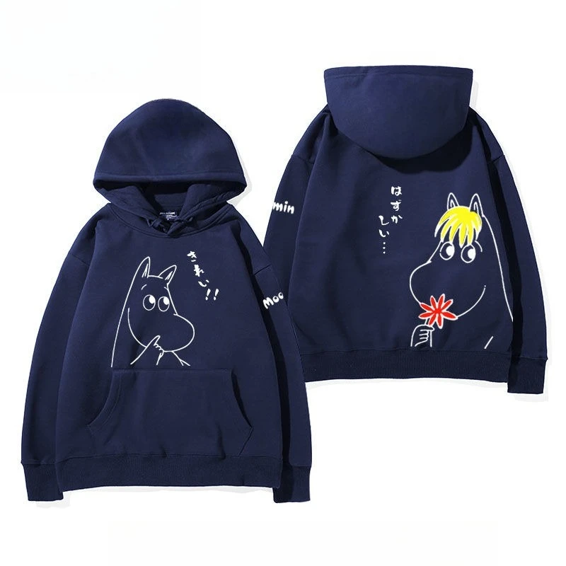 Sailor Moon 2026 Moomin Little Fat Family Joint Water Ice Moon Kapuzenpullover Herren- und Damen-Herbst- und Winterkleidung