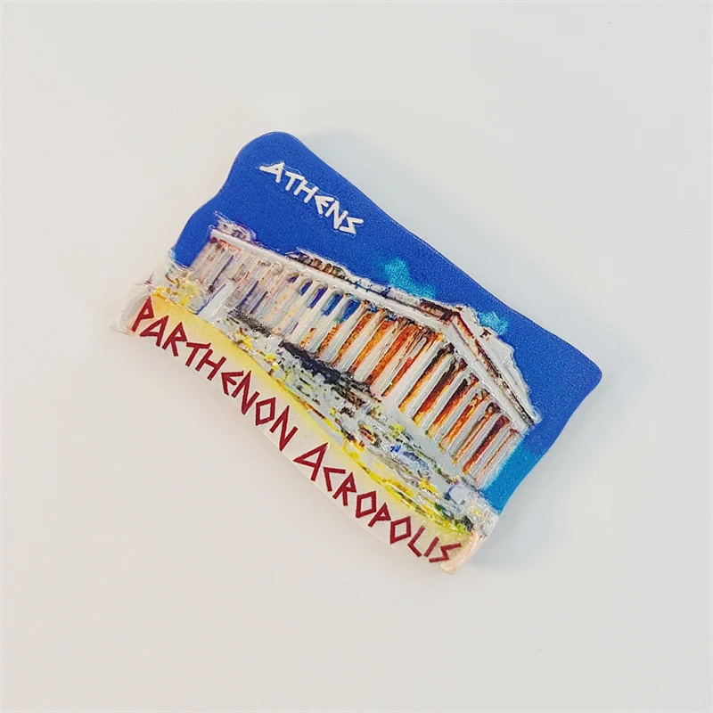 Greece，Athens，Parthenon，3D Stereoscopic，Tourism Souvenirs，Resin painting，Decoration home，Collection，Refrigerator magnets