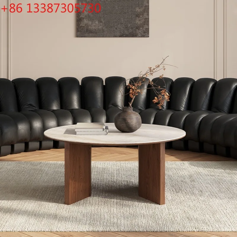 

Журнальный столик в стиле французского ретро из массива дерева, итальянский минимализм, орех, травертин, сланец