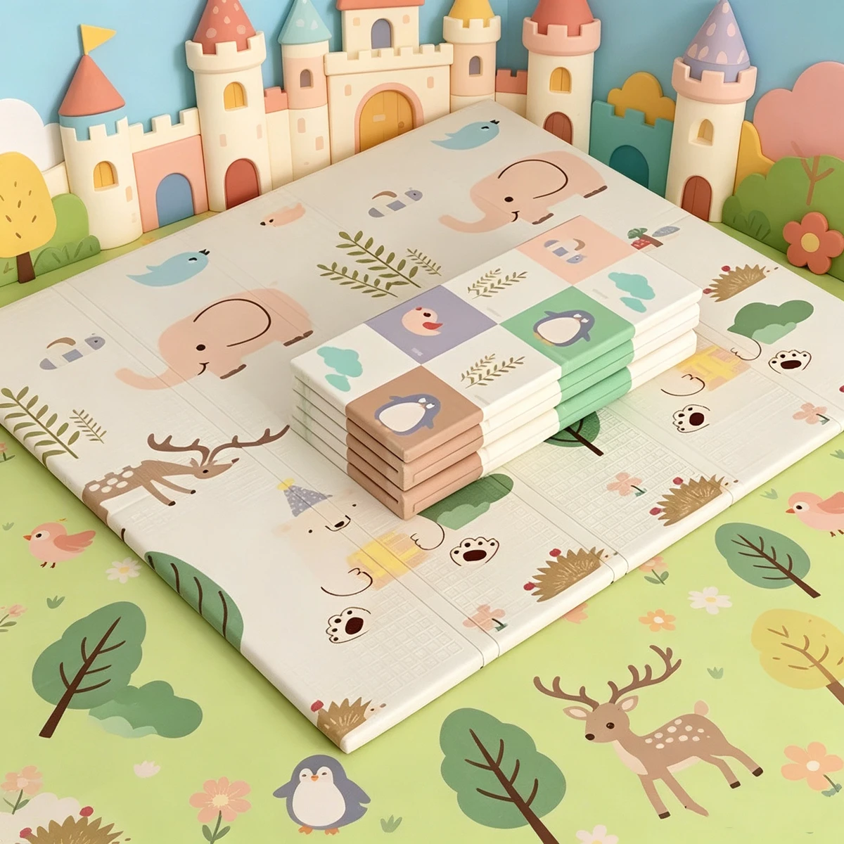 Soft Rug Nursery - Toksik Olmayan Bebek Oyun Matı Katlanabilir