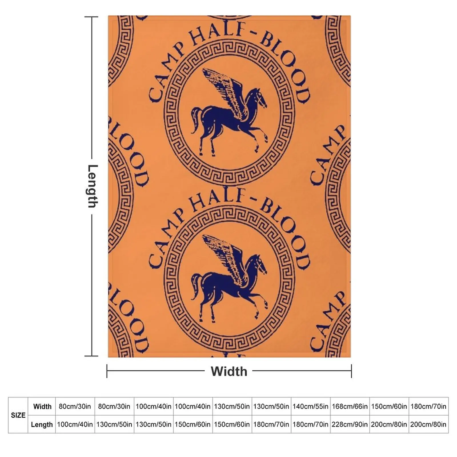 percy jackson and the olympians series logo camp half blood t shirt Throw Blanket Softest christmas decoration Camping Blankets