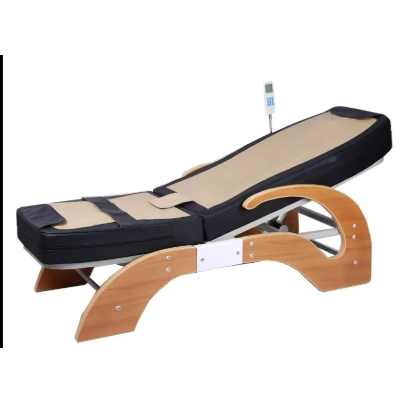 China Manufacturer's Thermal Physical Therapy Spine Whole Body Massage Bed Hot Stone Natural Jade Roller Massage Mattress