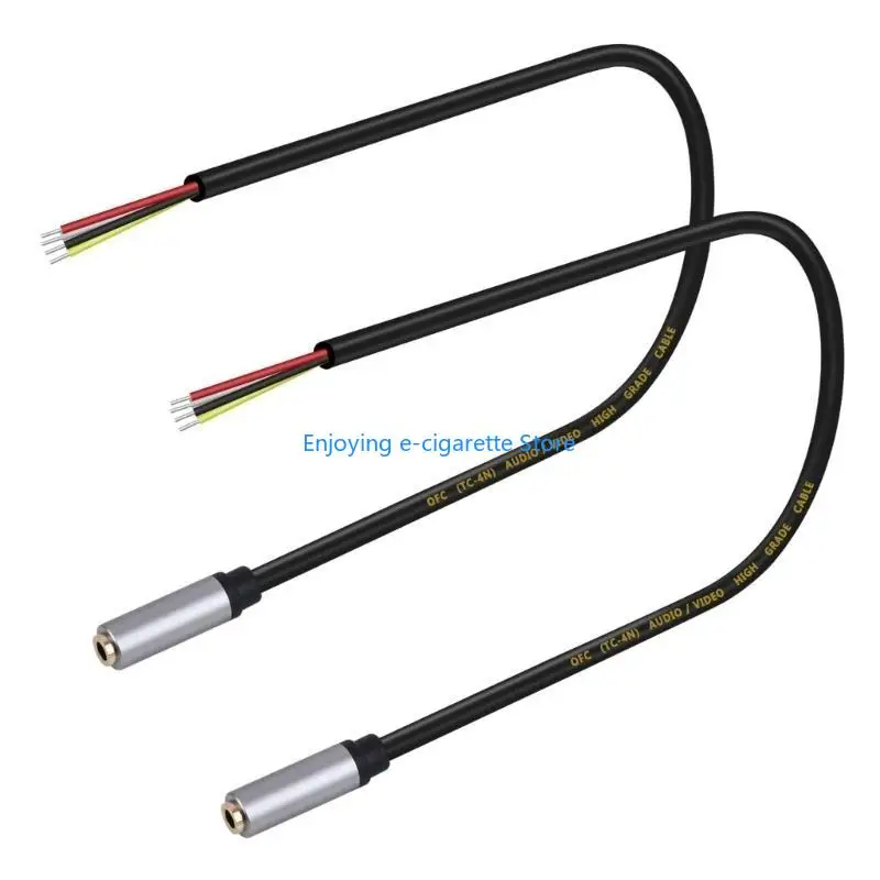 3,5-mm-Buchse auf TRRS-Stereo-Kabel mit blankem Draht für die Wartung von Hörgeräten Y4QF – Detail 4