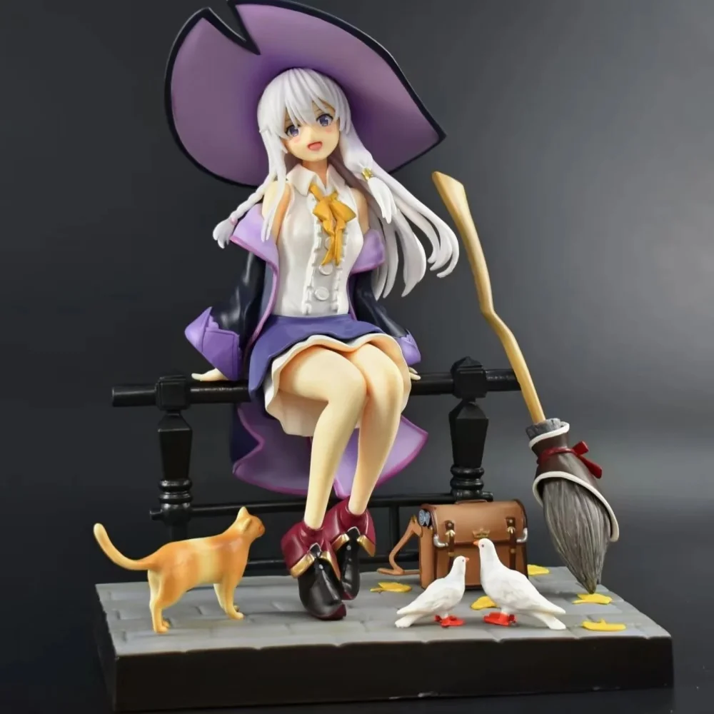 

Anime Wandering Witch The Journey of Elaina PVC Action Figure Collectible Model Doll Toy 26CM