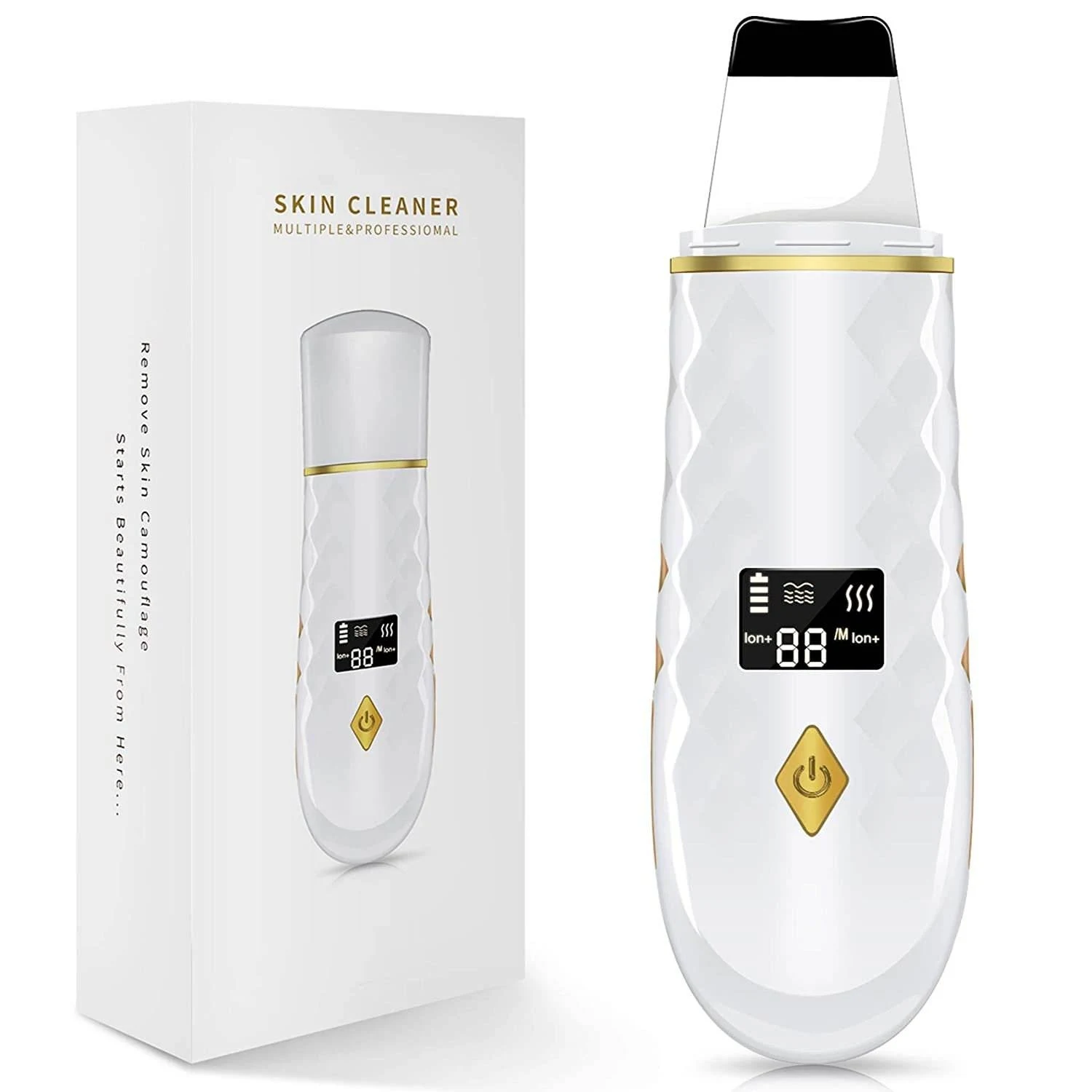 

STLF Hot Selling Ultrasonic Face Scraper Scrubber 24K/S High-Frequency Vibration Scrubber Spatula