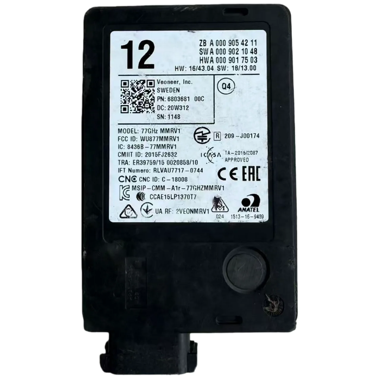 

A0009054211 Blind Spot Radar Distance Sensor Front Collision Warning suitable for Mercedes Benz E300 GLE350