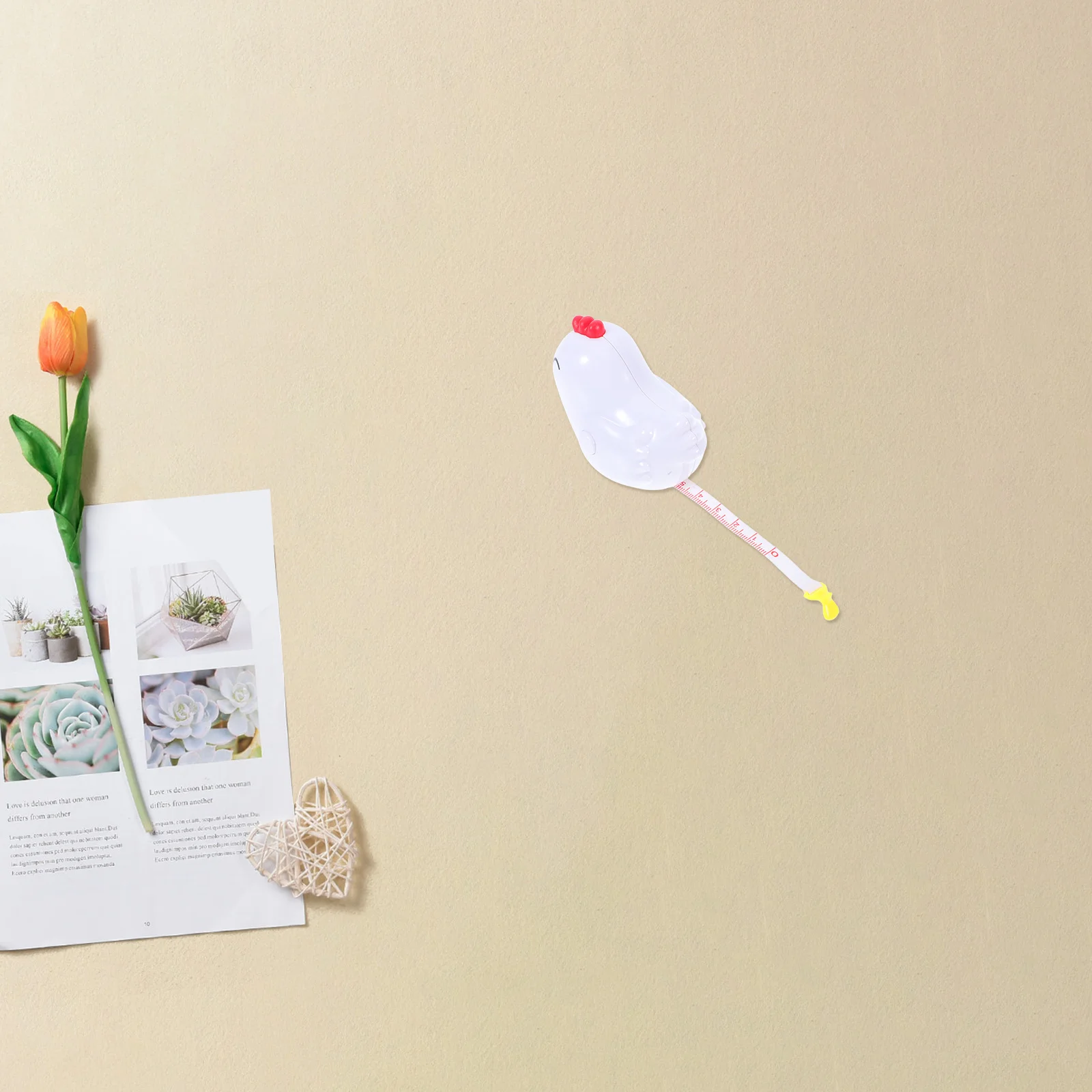 

Cute Mini Chicken Tape Measure For Kids Cartoon Animal Fabric Ruler Accurate Portable Measuring Tool For Sewing