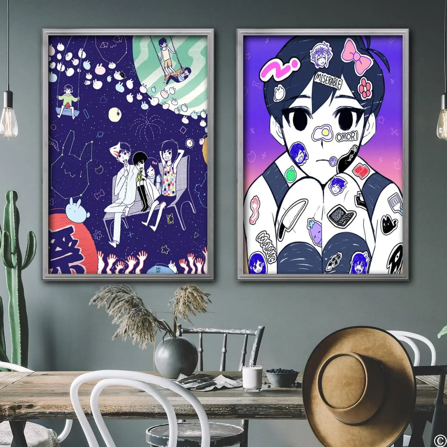 

omori video game Decorative Canvas Posters Room Bar Cafe Decor Gift Print Art Wall Paintings