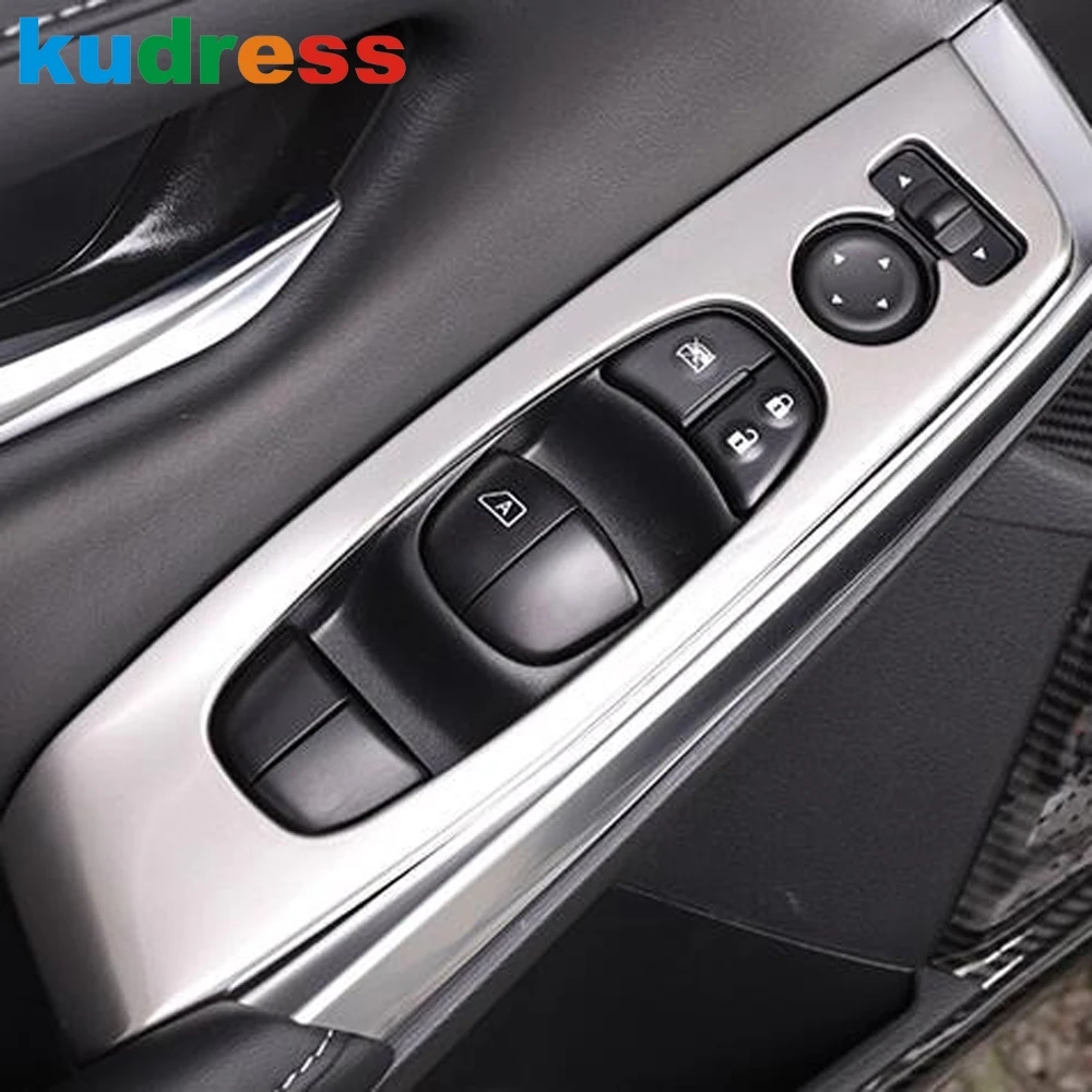 Car Window Lift Switch Button Panel Cover Trim For Nissan Sentra Bluebird Sylphy 2020-2022 2023 2024 Carbon Interior Accessories