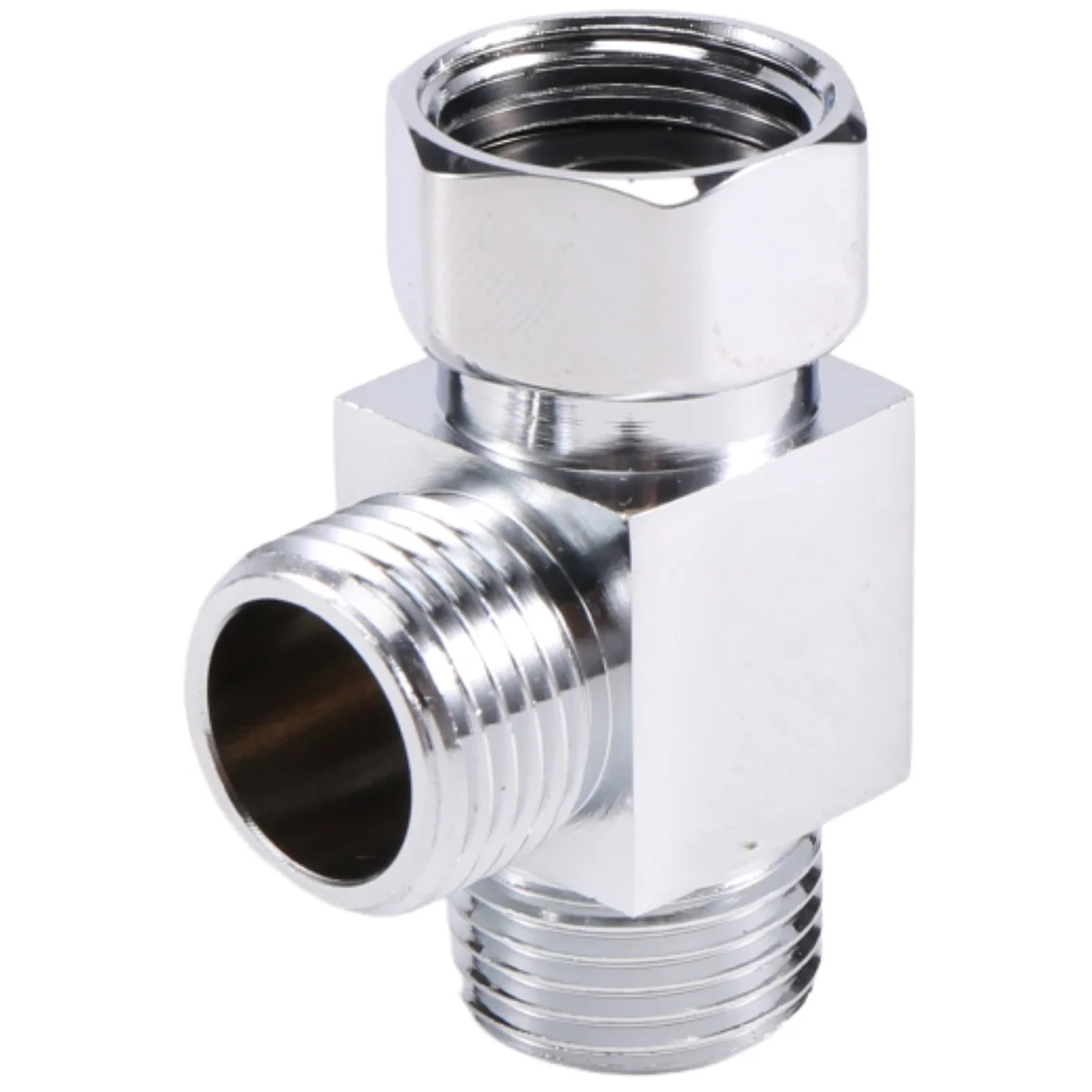 

Brass 3 Way Water Diverter Adapter Quickly Installation Bathroom Shower Bidet Angle Replacement Valve Connector