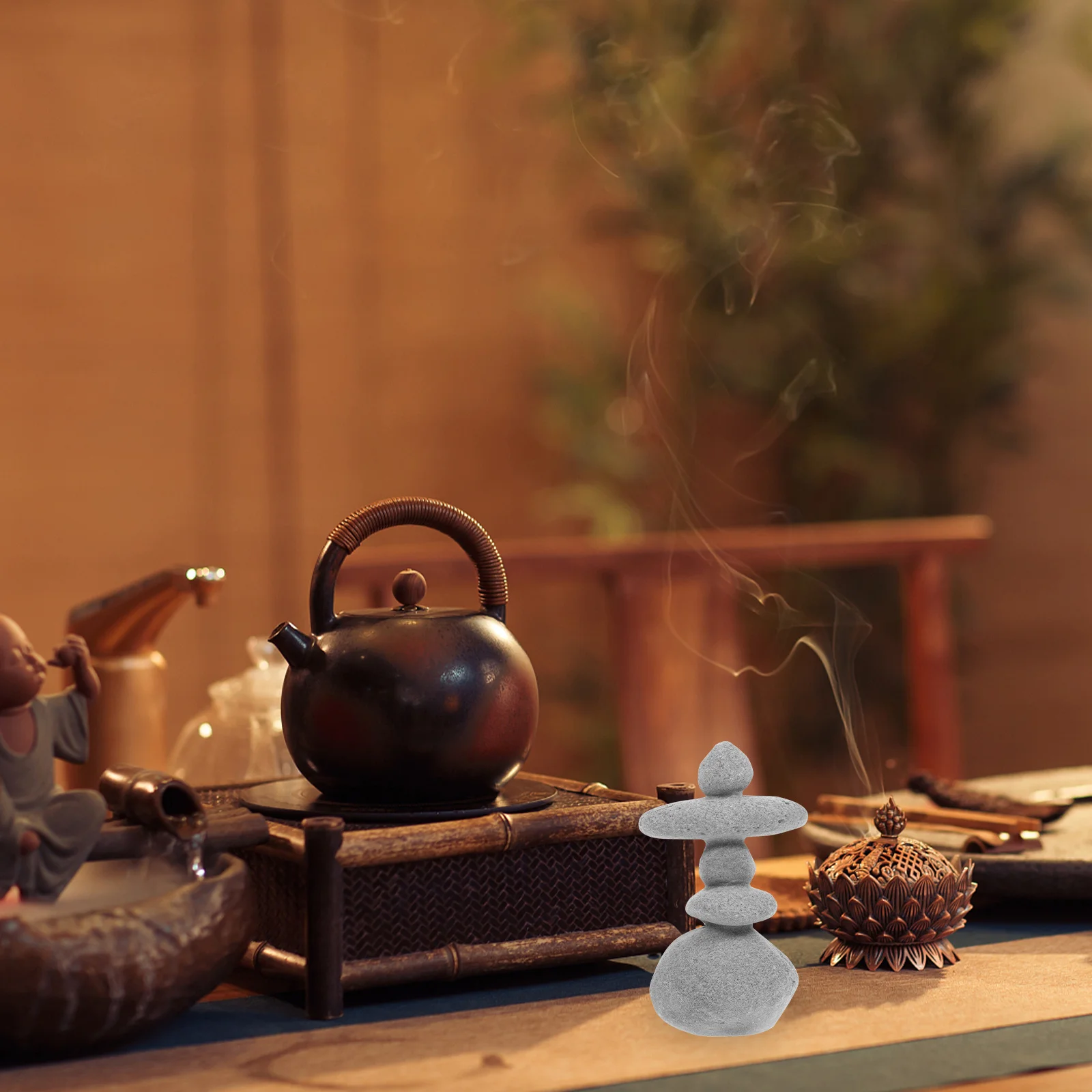 

Lightweight Resin Stone Ornament Garden Decor Micro Landscape Decoration Delicate Rockery Stone Zen Garden Accessories Bonsai