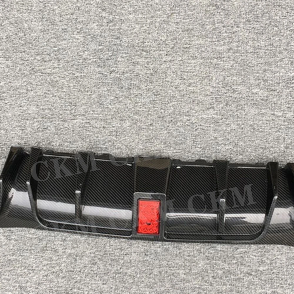 

CKMUUER for Mercedes Benz E Class W213 E200 E300 E63 AMG Sport Sedan 2017-2020 Carbon Rear Bumper Lip Diffuser Auto