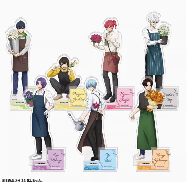 

Anime BLUE LOCK Flower shop assistant Isagi Yoichi Stand Figure Acrylic Model Plate Collection Desktop Decor Gifts