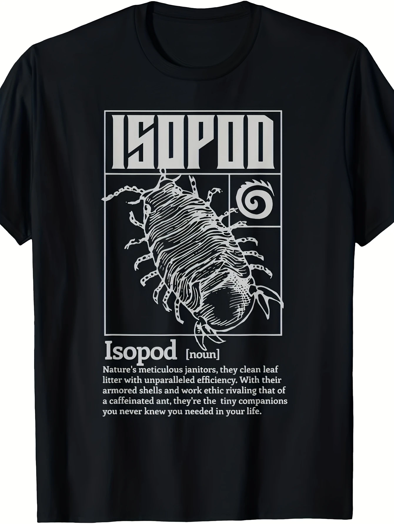 Myriapod Entomology T-Shirt Vintage insect anatomy-themed tee featuring a definition of Myriapoda soft casual and loose-fitting