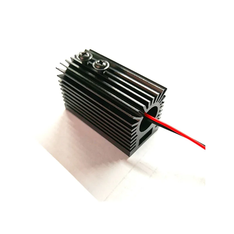 532nm 50mw Green Fan-Shaped Spot Laser Module With Radiator For Stage Lamp
