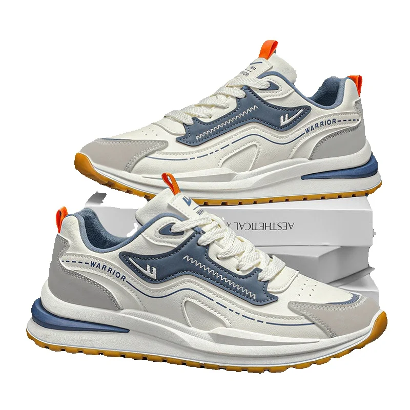 Running Shoes For Men Lightweight Breathable Leather Walking Shoes_voghion.com