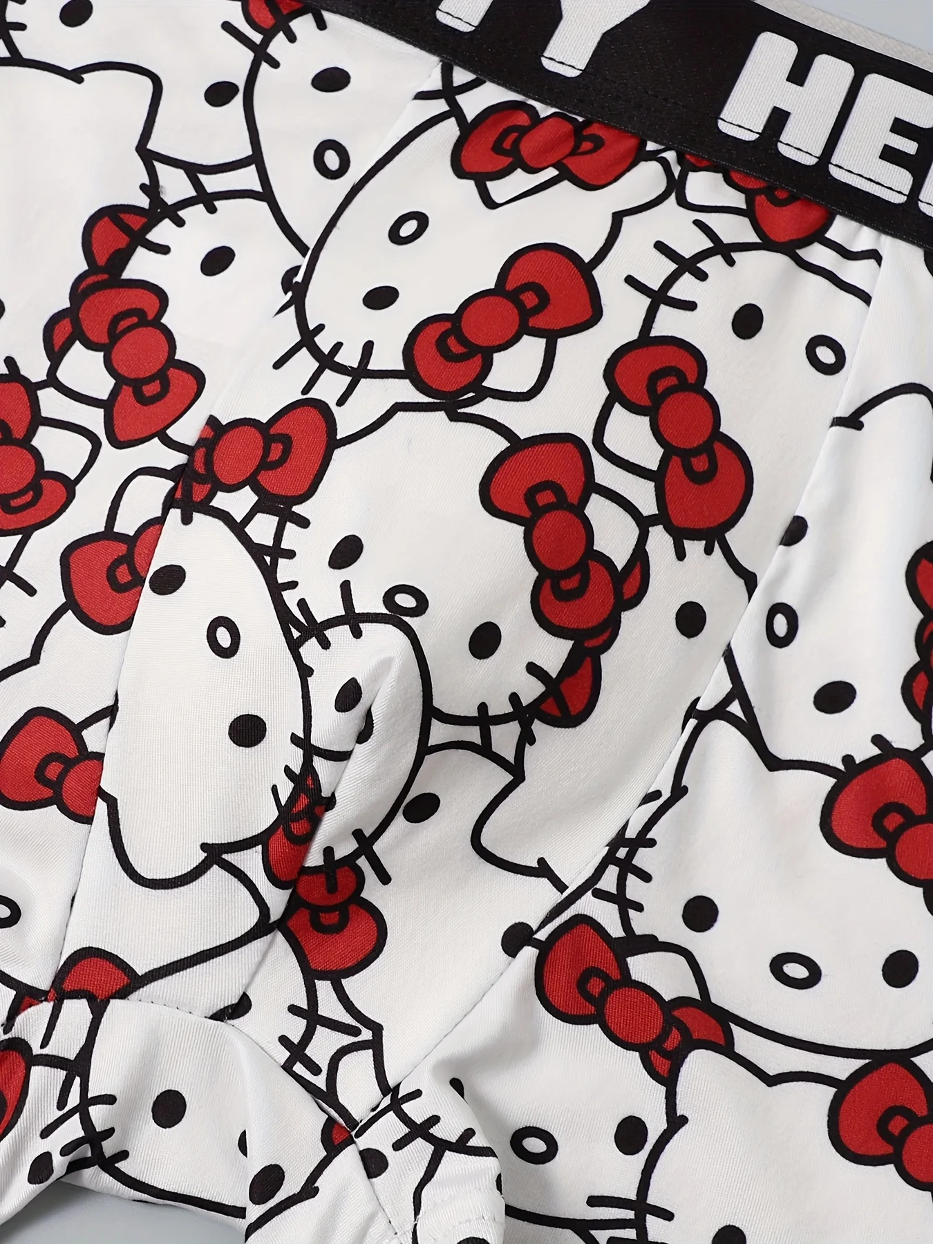 6pcs Hello Kitty Print Men's Sports Boxers Pantie Trunks Underwear Plus Size Breathable Fast Drying Underwear Women's BoxerBrief image 6