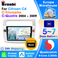 Wireless CarPlay Android Auto Car Radio For Citroen C4 C-Triomphe C-Quatre 2004 2005 2006 - 2009 GPS Navigation Support SWC WIFI