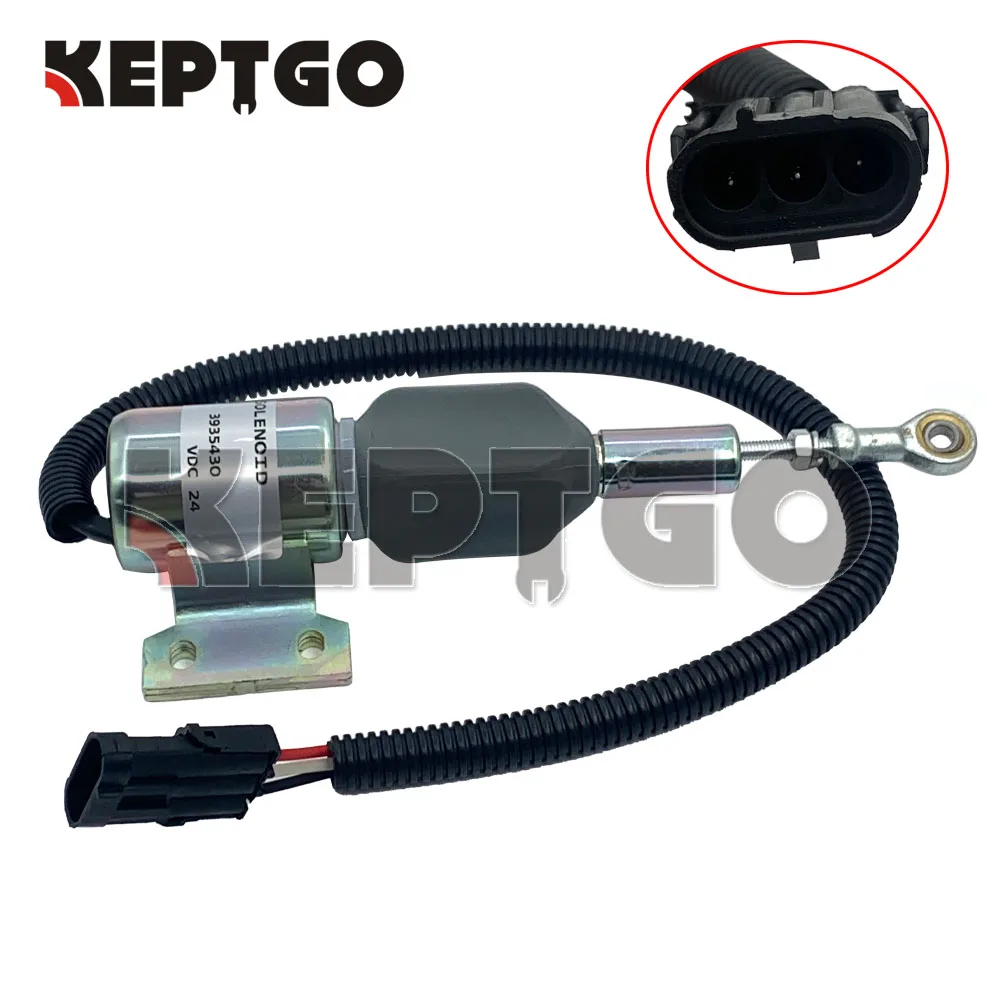 

New 3935430 24V Shut Down Solenoid for Hyundai R220-5 3931590 SA-4755-24