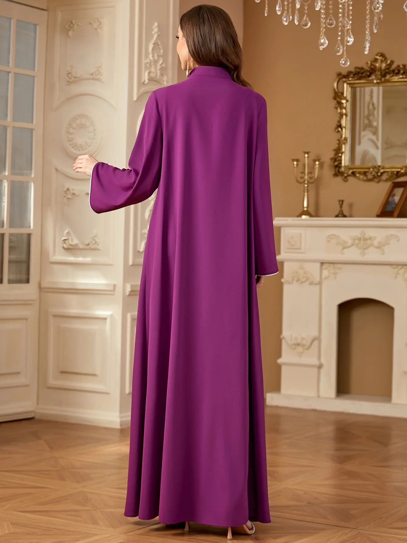 عباية مطرزة بالترتر دبي قفطان فستان نسائي ماكسي فستان حفلة إسلامية تركيا قفطان مغربي نسائي رداء إسلام جلابية عبايات