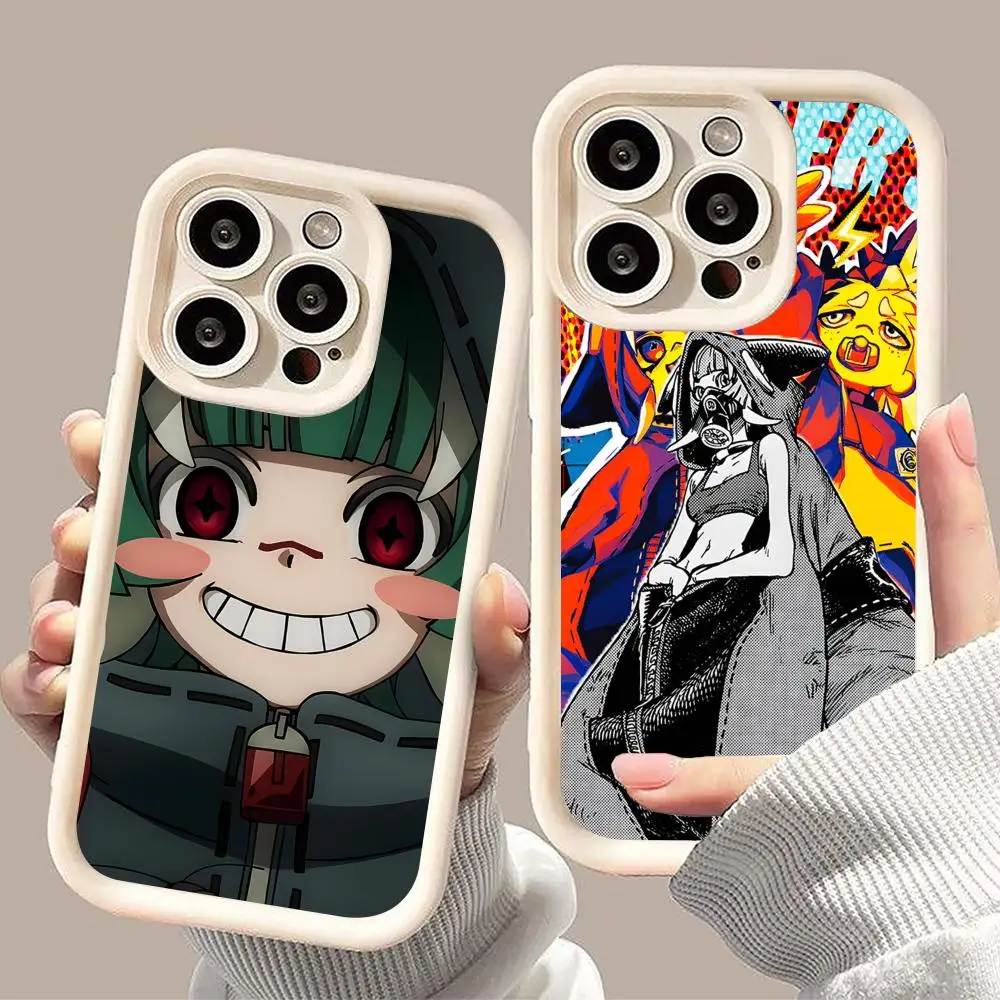 

Gachiakuta Guita Hebby Phone Case for iPhone 17 16 15 14 13 12 11 Air Pro Max Plus White Soft TPU Shockproof Cover