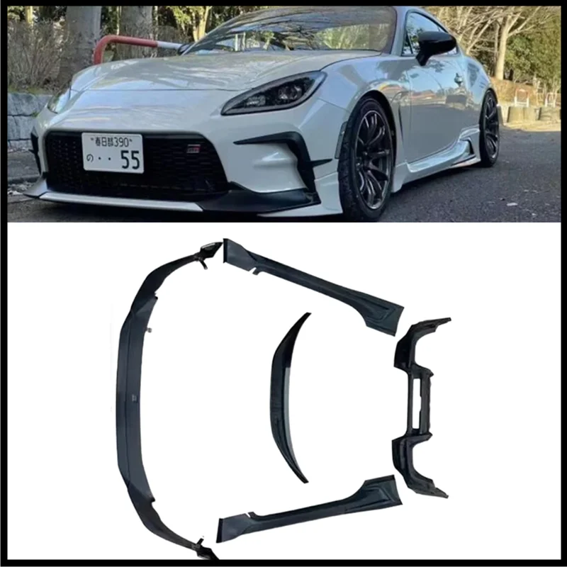 For TOYOTA GR86 ZD8 2022 2023 2024 High Quality PP Front Lip Spoiler Rear Bumper Diffuser Body Side Skirt Kit Splitters T*R*D