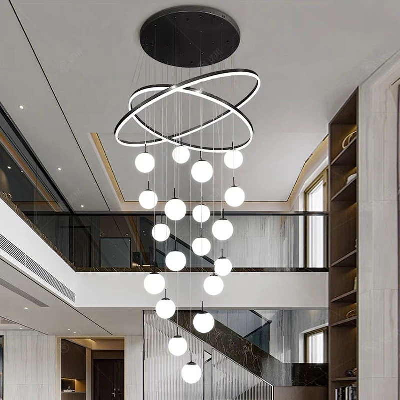 

Modern home decor led lights pendant light lamps forstaircase Chandeliers for living room hanging light indoor lighting