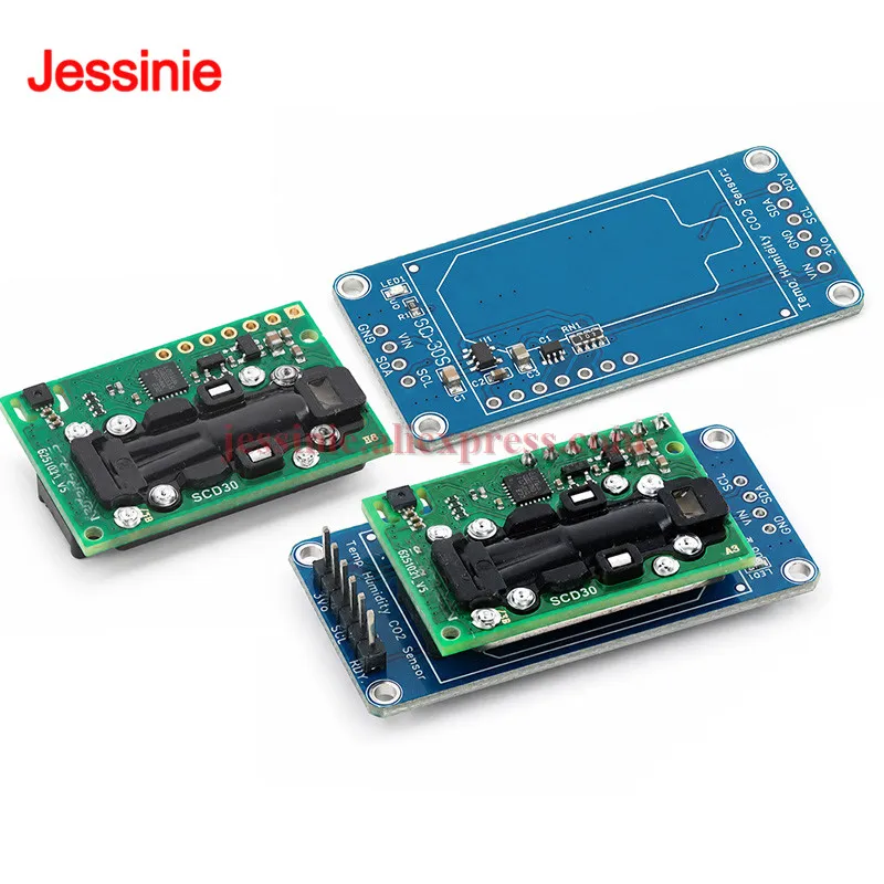SCD30 NDIR für CO2- und RH/T-Messung Kohlendioxid-Gassensor UART I2C Luftqualitäts-, Temperatur- und Feuchtigkeitssensormodul
