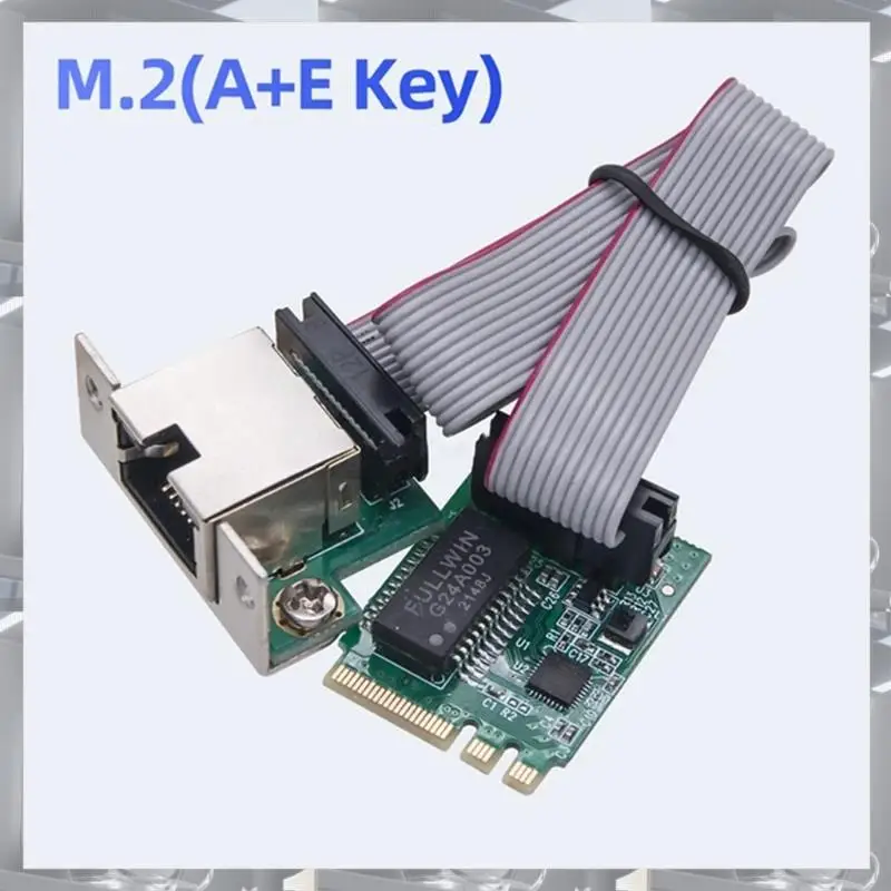 

Hot Selling-Adapter Card Networks Card Ethernet Networks Card M.2 A Key And E Key To Single RJ45 Port 10/100/1000Mbps For Deskto