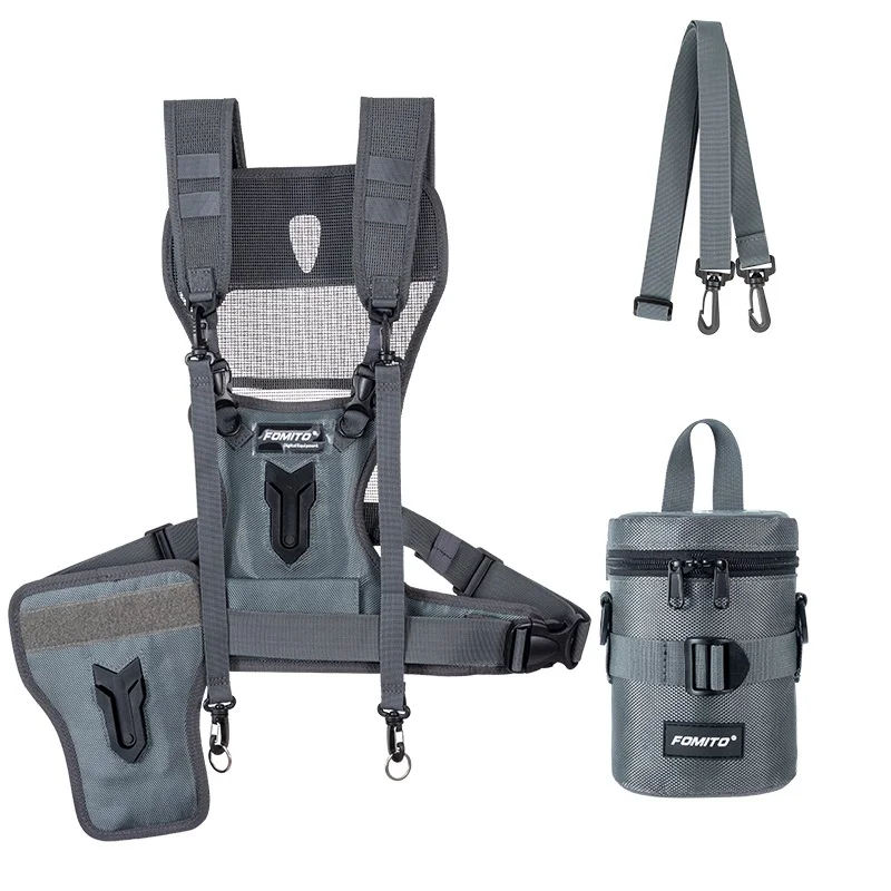 

Чехол для объектива камеры FOMITO Набор плечевых ремней для камеры Серый