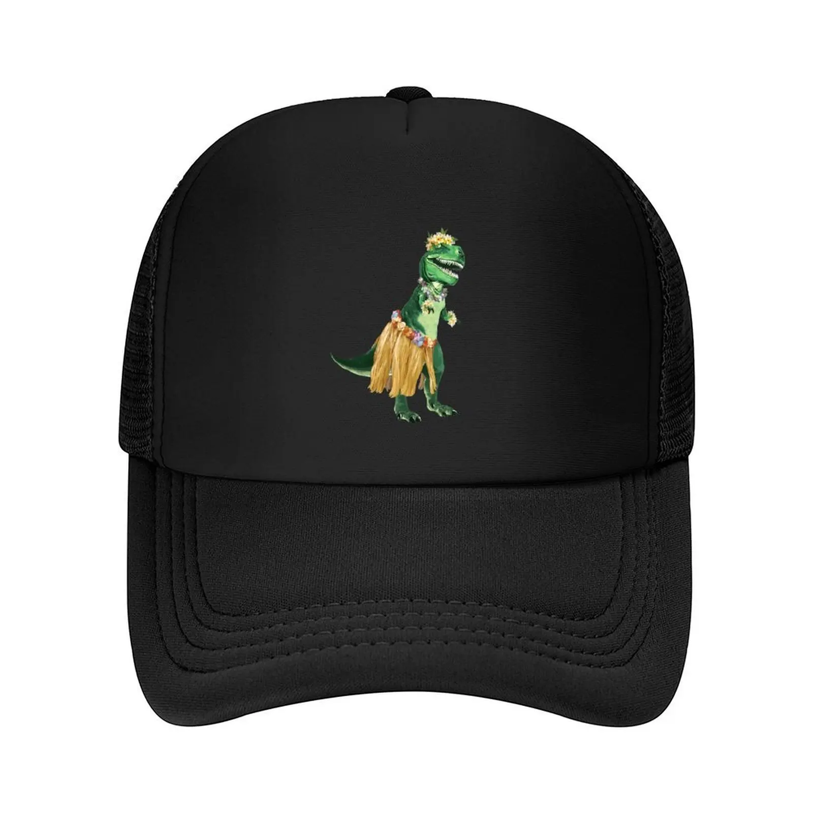 

T-rex The Hawaiian Hula Dancer Baseball Cap sun hat Beach Outing Luxury Man Hat cute Men's Hats Women's