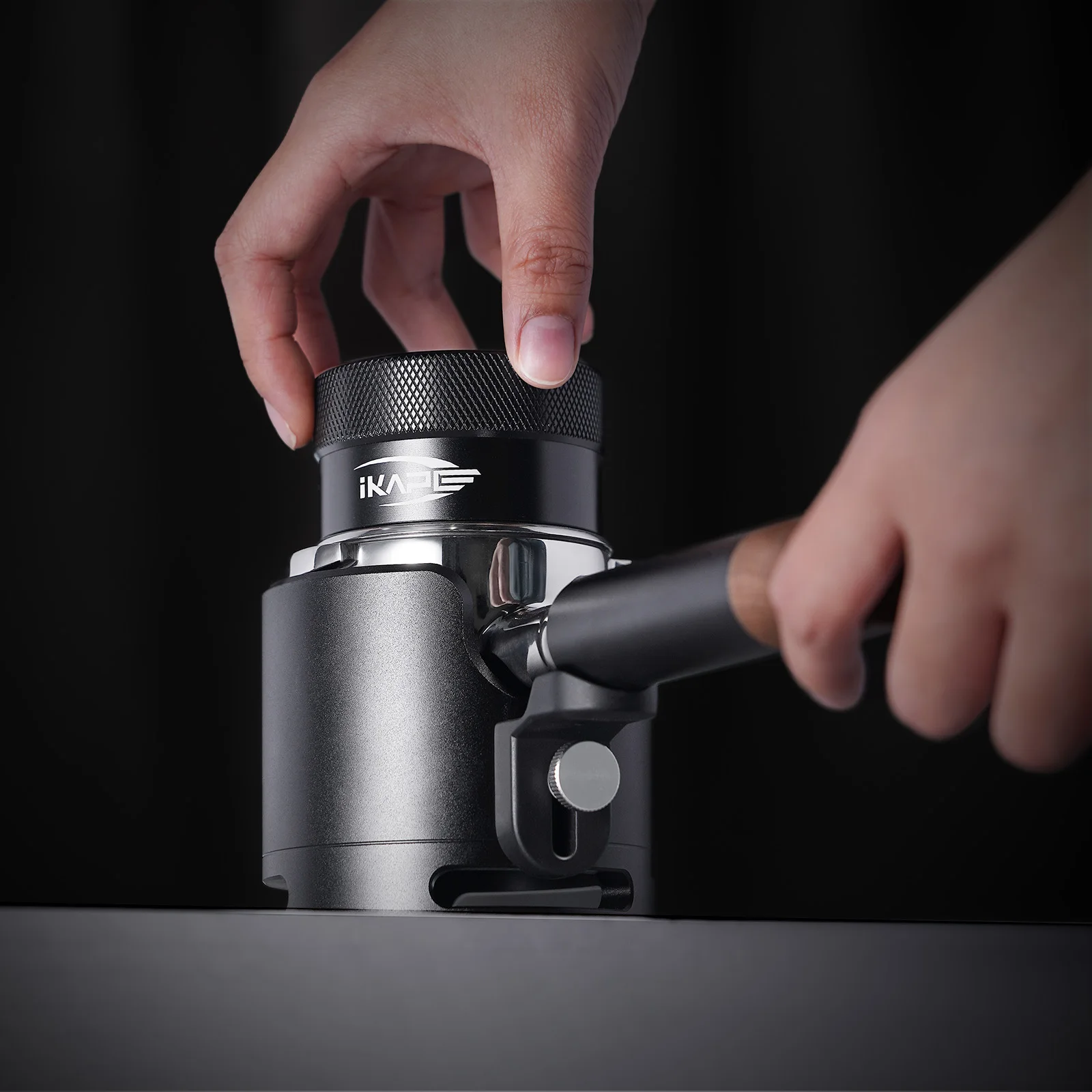 

IKAPE Espresso Bottomless Portafilter Holder Upgrade for Coffee Lovers-Durable And Reliable Fits 51MM/54MM/58MM