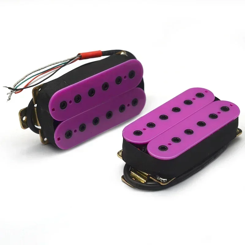 

Электрогитарный звукосниматель хамбакер с двумя катушками, 12 регулируемых шестигранных винтов, для 6-струнной гитары, с функцией разделения катушек, выход N7.5K/B15K, фиолетовый