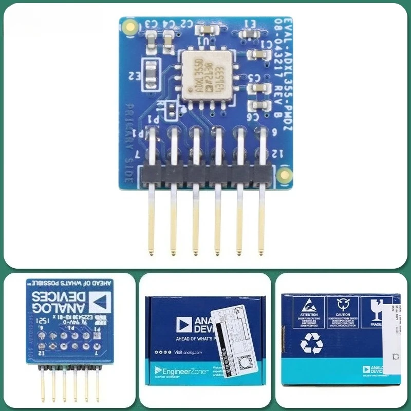 EVAL-ADXL355-PMDZ 3-Axis Accelerometer PMOD Board Low Noise Low Drift for FPGA MCU Embedded Systems