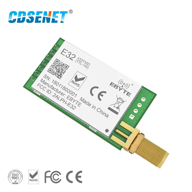 Модуль датчика CDSENET LoRa 433 МГц с 8000 м CDSENET E32-433T30D-V8 UART Высокочастотный беспроводной радиоприемопередатчик 1 Вт