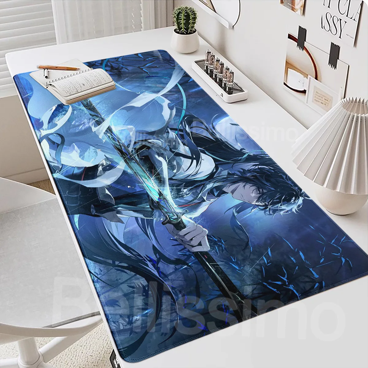 

Hot Wuthering Waves Qiuyuan Mouse Pad XXL Gaming Computer Gamer PC 400x900mm Keyboard Desk Mat Non-Slip Rubber Laptop Mouse Pads