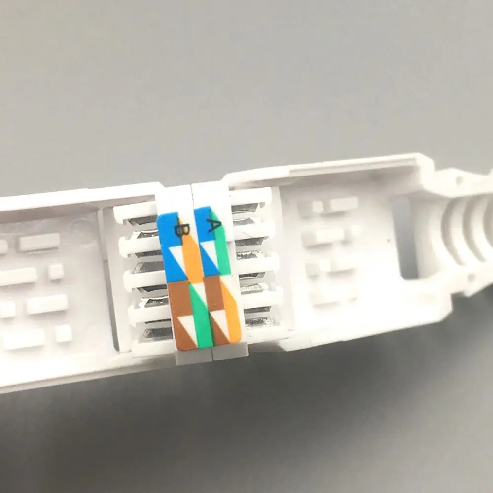 1Pcs CAT6 Cat5e RJ45 Connector Plug Tool Free Reusable Ethernet Plug Crystal Head 8P8C Toolless RJ45 Connector