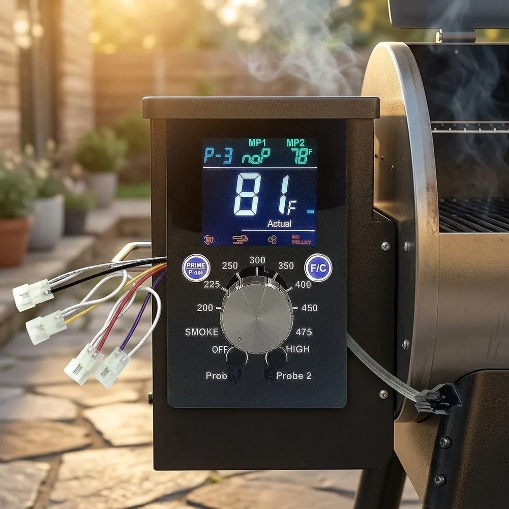 PID Temperature Controller Board For Traeger And For Z Grill With Precise Temperature Regulation And Component Health Monitoring