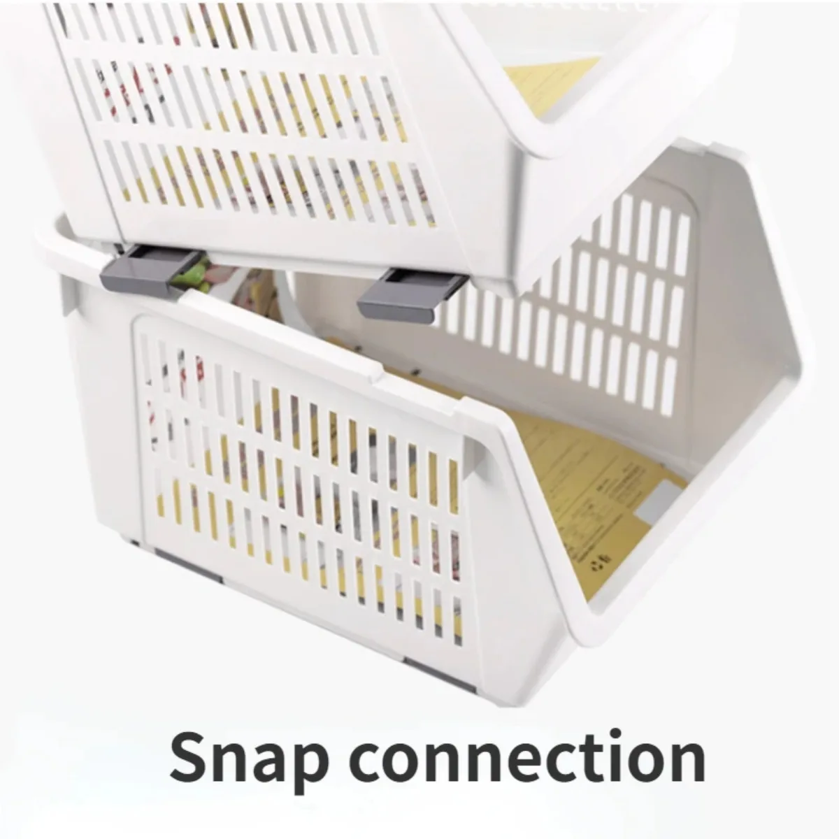 Household Storage Rack Kitchen Multi-Layer Vegetable and Fruit Storage Rack Stackable Basket Movable Box Bathroom Accessories