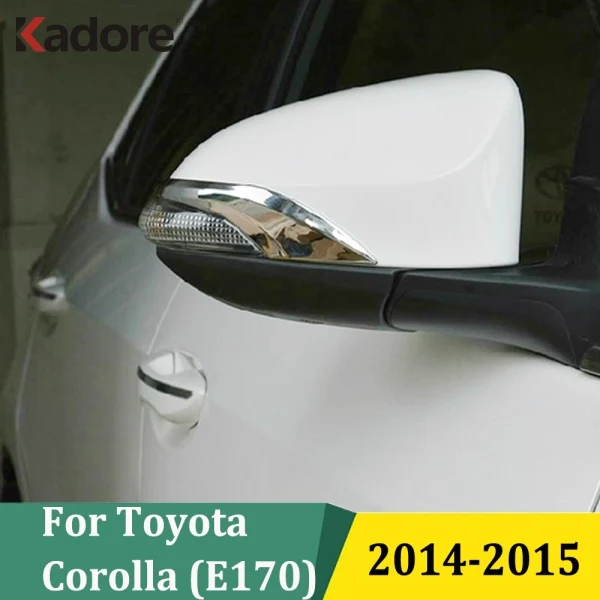 

Для Toyota Corolla E170 2014 2015, ABS хромированная дверь, боковое зеркало заднего вида, накладка, Стайлинг автомобиля, внешние аксессуары