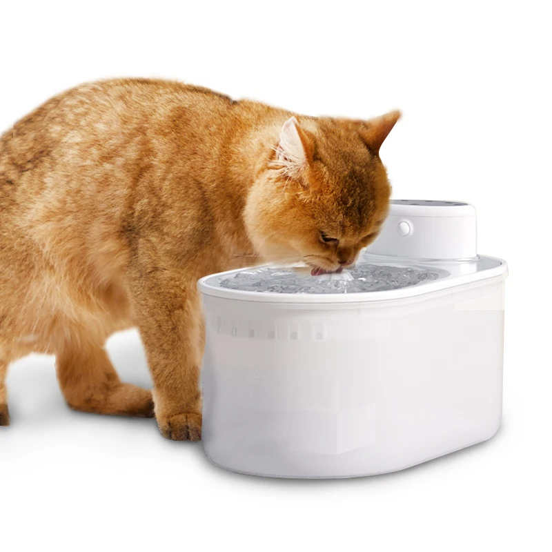 Automatic Eco-Friendly Cat Water Fountain Mobile Induction Wireless Pet Water Bowl Smart Acrylic Tray Plastic Wireless Drinker