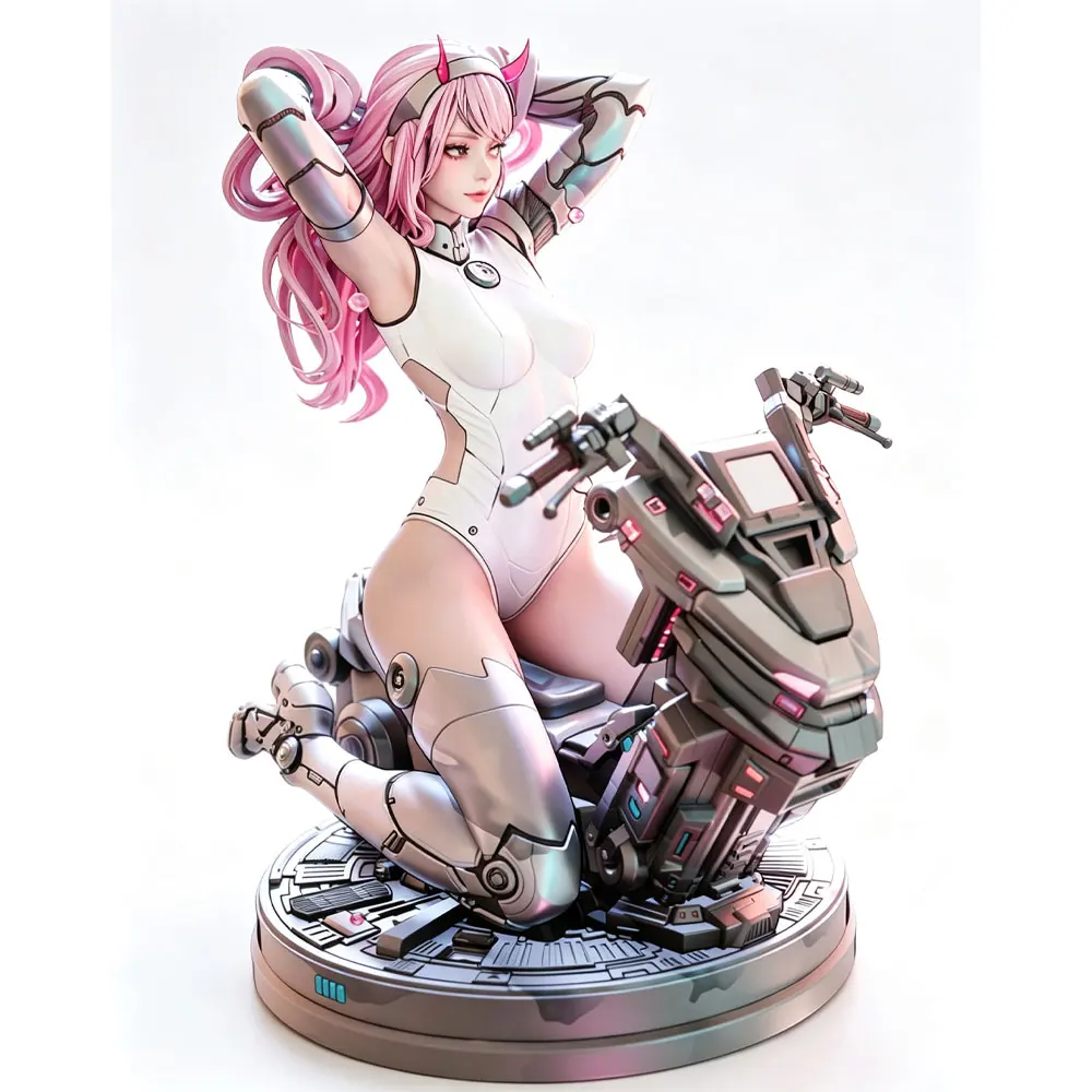 1/24=75mm--1/8=250mm Anime Character Statue GK Miniature 3D Printed Gray Model Figurine DIY Doll Model Unassembled And Unpainted