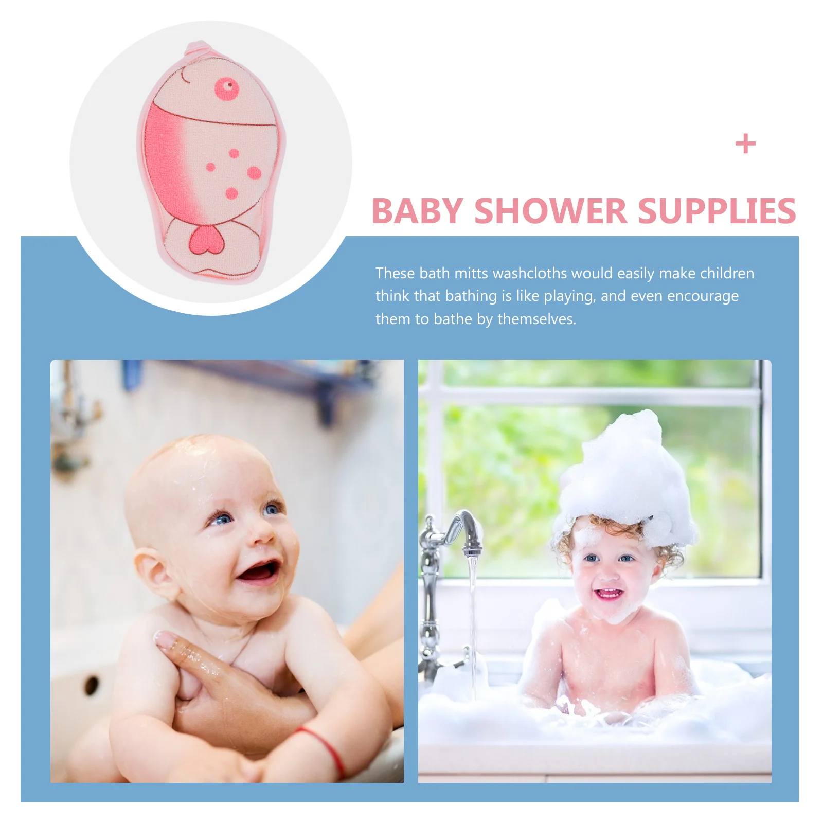 3 قطعة مناشف حمام الطفل لينة الجلد ودية الكرتون الرضع دش المناشف خفيفة الوزن المحمولة الاستخدام المزدوج الغسيل منشفة استحمام الطفل #5